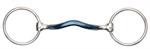SHIRES BLUE ALLOY LOOSE RING MULLEN MOUTH BIT W/LOW PORT 5.5^